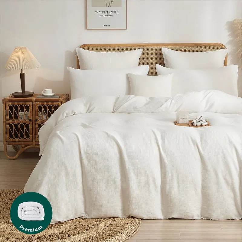 PACK PLUMÓN HIPOALERGÉNICO PREMIUM + FUNDA DE PLUMÓN SATÍN BLANCO