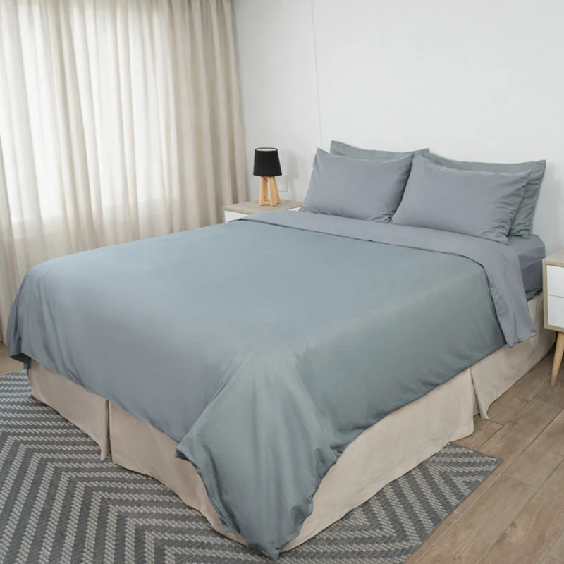 PACK PLUMÓN HIPOALERGÉNICO STANDARD + FUNDA DE PLUMÓN SATÍN GRIS NEW